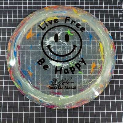 Discraft ''Live Free Be Happy'' Ben Askren Z Jawbreaker Thrasher Distance Driver