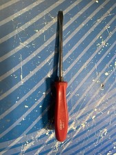 Snap-on Tools Rare Racing Red Hard Grip Flat Head Screwdriver Sdd8a