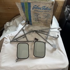 Vintage Nos Silver Falcon 3001 Pair Rh Lh Chrome 5x7 Fender Mount Tow Mirrors