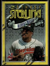 1996 Topps Finest Sterling Albert Belle #9 Gold Rare Refractor