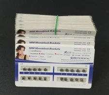 10x Dental Orthodontic MIM Monoblock Brackets Mini Edgewise 022 no hk Mesh Base