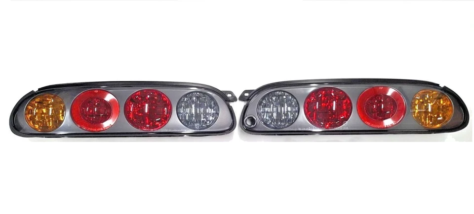 Luces traseras de carcasa negras originales OEM Toyota Supra 97-98 MKIV Foto 2 de 4