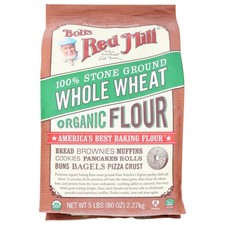 Farine Complète Bio Boîte De 8 X 5 Lb Par Bobs Red Mill