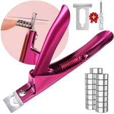 Premium Adjustable Nail Clippers with Magnets for Acrylic Nails Stainless Steel