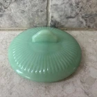 Vtg Fire-King Jadeite Jane Ray Sugar Bowl LID ONLY Replacement 3.5” Ribbed Exc