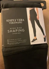 Vera Wang Simply Vera XL High Rise Shaping Leggings New Black