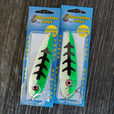 2 Moonshine Lures 3-1/2" Standard Spoons neil's Limit made in china
