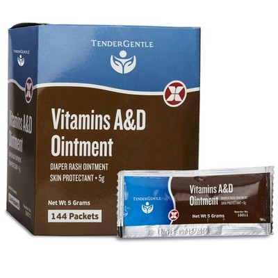 Vitamin A&D Ointment Baby Diaper Rashes 144 Packets Skin Protectant Cream