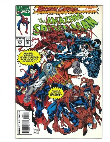 Amazing Spider-Man #379 1993 Unread NM Maximum Carnage! Combine Ship