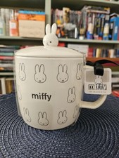MAGENTA Miffy White Ceramic Mug with Lid NWT