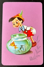 SWAP PLAYING CARDS 1 X 3/4 SIZE 1960’s RARE JAPANESE NINTENDO PINOCCHIO GOLDFISH