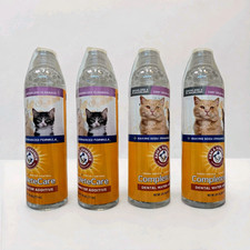 4x Arm & Hammer Dental Water Additive for Cats Complete Care Fresh Breath/Tartar