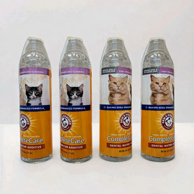 4x Arm & Hammer Dental Water Additive for Cats Complete Care Fresh Breath/Tartar