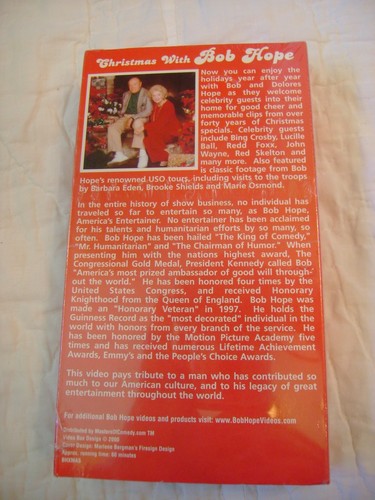 NEW Christmas with Bob Hope VHS Tape Bing Crosby John Wayne Red Skelton - Picture 2 of 2