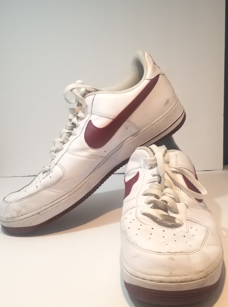 2014 Nike Air Force 1 Low White Gym Red 315122-156 Mens Size 2014 Nike Air Force 1 Low White Gym Red 315122-156 Mens Size