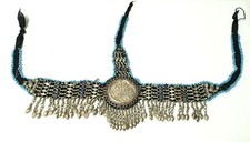 Afghan Dangle Tassels Head Dress Band Headpiece Tribal Vintage Kuchi Belly Dance