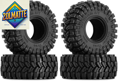 1.0 Tires-58 * 24Mm All Terrain Super King Trekker Soft Sticky Tires for TRX4M 1