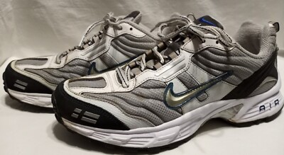 Nike Air Copious Shoes 310317-001 Mens 9.5 White Silver READ | eBay