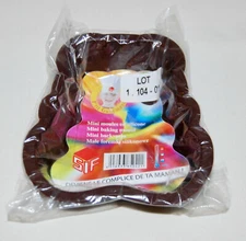 New Micro Mini Brown Teddy Bear Silicone Baking or Craft Mold 4 1/8" X 4 1/2"