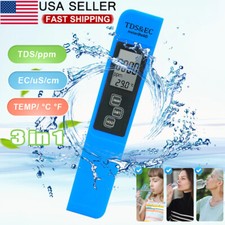 TDS Tester 3-in-1 TDS EC  Temperature Meter Digital Water Quality TDS Tester US
