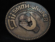 OI15128 VINTAGE 1970s  SMITH-GRUNER AN SII MINING EQUIPMENT COMPANY  BUCKLE