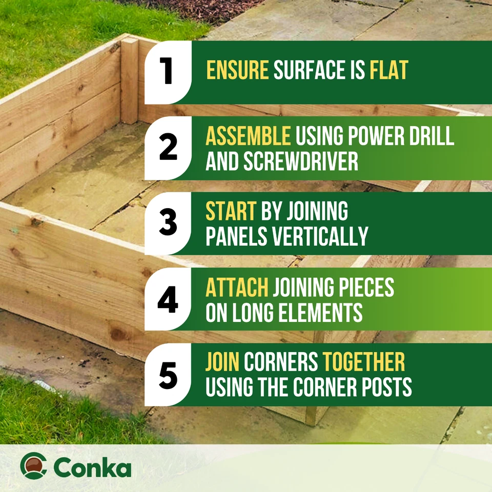 Wooden Raised Beds Garden Growing Treated Timber -Various Sizes-Planter Trough - Image 3 of 4