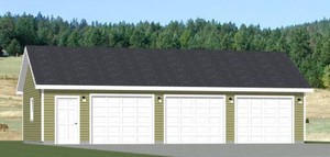 40x20 3 Car Garage 800 Sqft Pdf Floor Plan Model 4a Ebay