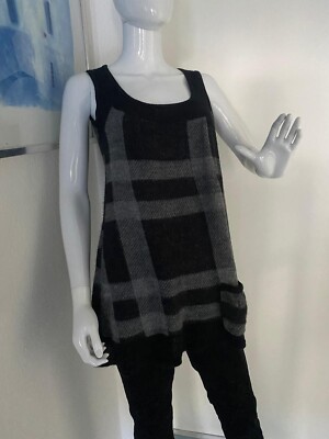 Cache Cache Damen Pullover ohne Ärmel, Größe S,Farbe: Schwarz/Grau,