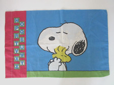 VINTAGE PEANUTS WOODSTOCK United Feature Syndicate Inc. 2-Sided PILLOWCASE