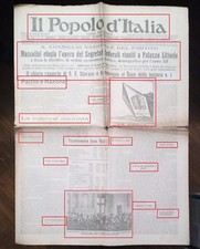 PRE WAR-DELIVERED TO THE DUCE CARD N.1 OF THE P.N.F. DEL 27-10-1933 N.1909