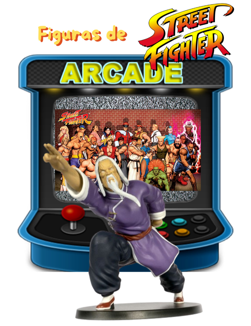 Coleccion Figuras Street Fighter / Personaje GEN / New, videojuegos, Arcade
