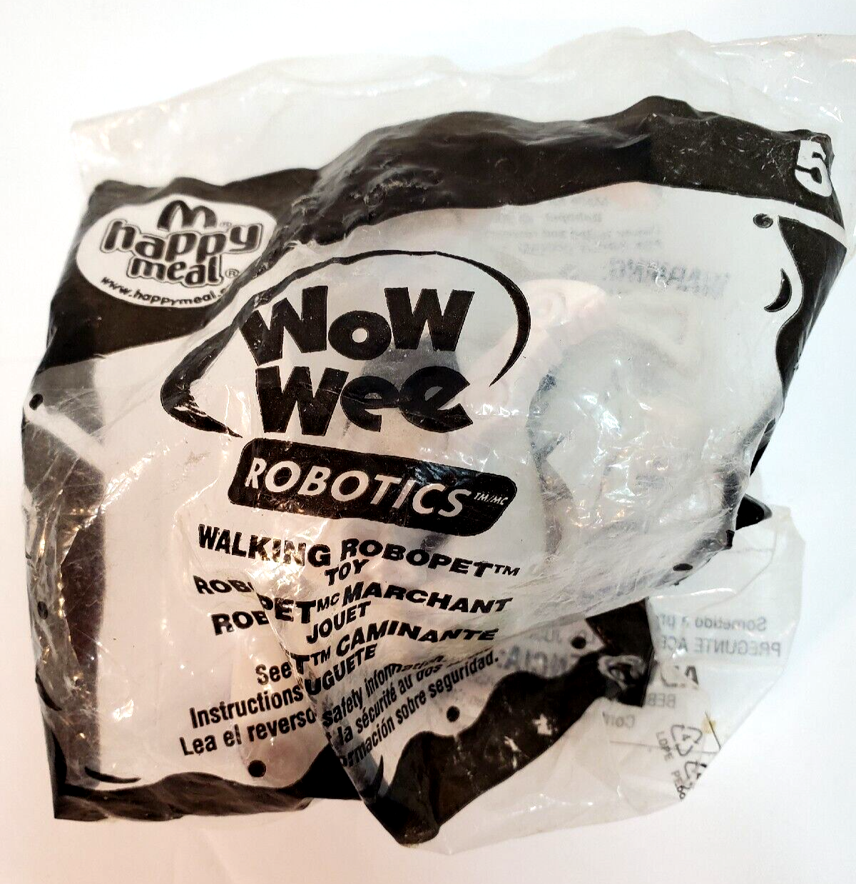 2007 McDonald's Happy Meal Toy WoW Wee Robotics Walking Robopet #5 SEALED
