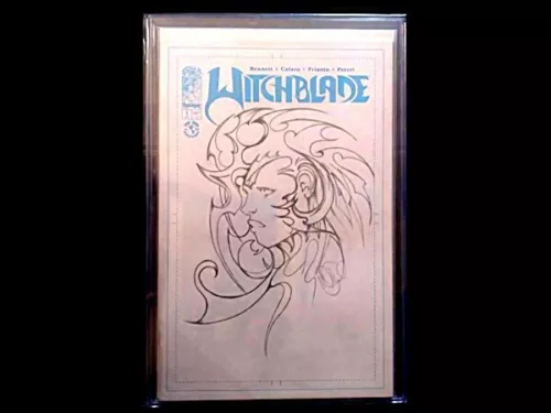 Witchblade Image 2024 #1 BLANK Cover Variant Original Homage M. Turner Cover Art