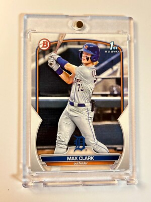 Max Clark 2023 Bowman Draft 1st Rookie Card RC TIGERS HOT