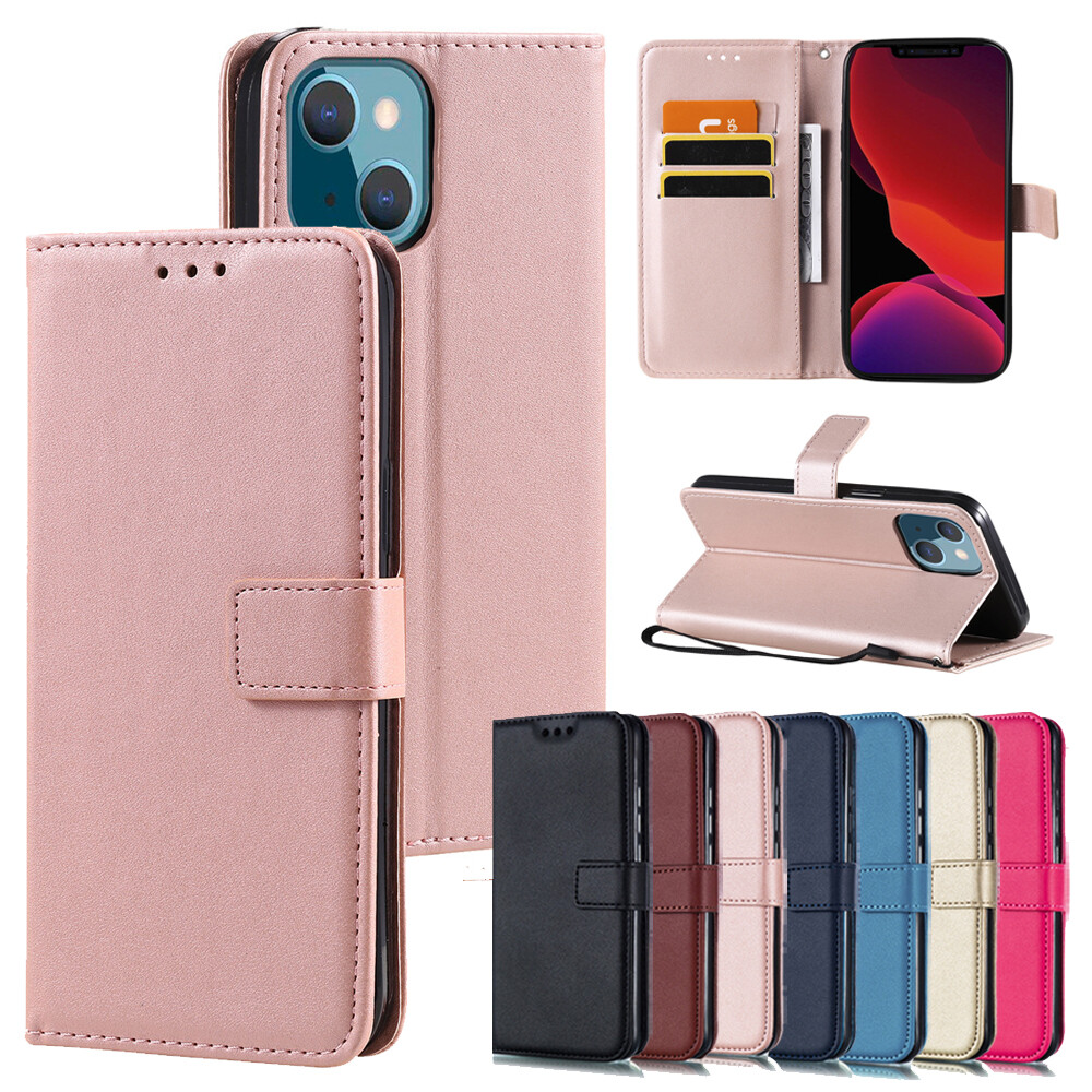 Magnetic Leather Wallet Case for iPhone 15 Pro 14 13 12 Pro Max Flip Cover-image