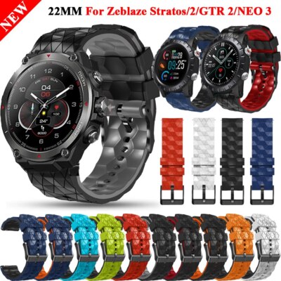 22mm Silikon Armband fr Zeblaze Stratos 2 Watchband NEO 3 GTR Strap Uhrenarmband