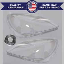 A Pair New Front Headlight Lens Coverglue For Mercedes-benz Slk R171 2005-2011