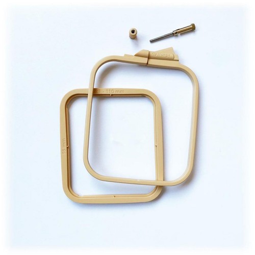 Square Nurge Plastic Embroidery Hoops with Screw 8mm height - Picture 6 of 10