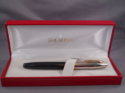 Sheaffer Vintage White Dot Legacy II Rollerball Pen--Black Barrel -palladium cap