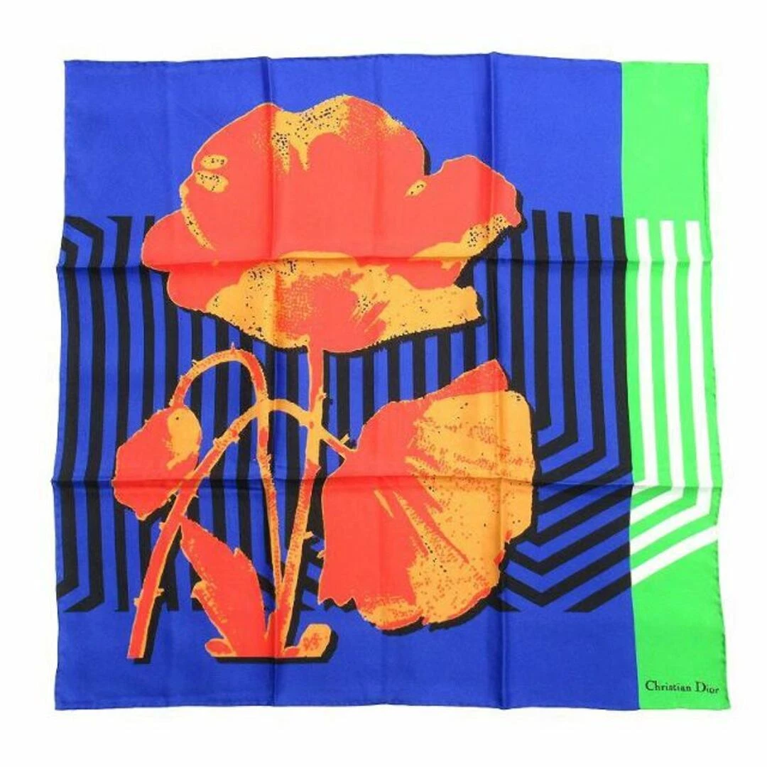22ss Christian Dior D Flower Pop Foulard Fleur Grand Motif Floral Occasion 70824d87