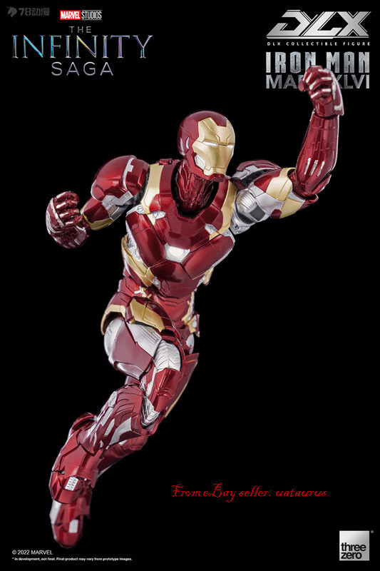 Perfect Threezero 1/12 The Infinity Saga Dlx Iron Man Mark 46 In
