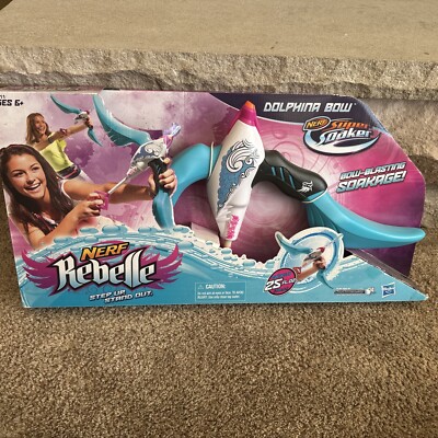 NERF REBELLE Super Soaker DOLPHINA BOW New In Package Discontinued 