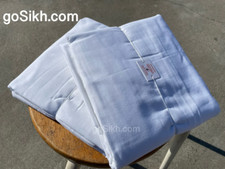 Full Voile Sikh Turban - White - 5 Meters