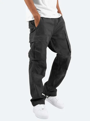 Neu Herren Cargo Arbeitshose Chino Polyesterhose Combat tragen Jeans Größe-32-48 - Bild 13 von 20
