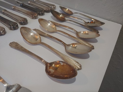 Vintage Kirk Stieff EP Flatware 45 pcs Electro Plate Dinner Spoon Fork Knife VTG - Picture 14 of 20