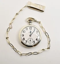1924 Hamilton 21 Jewel Railroad Grade Sterling Pocket Watch#WATCH314