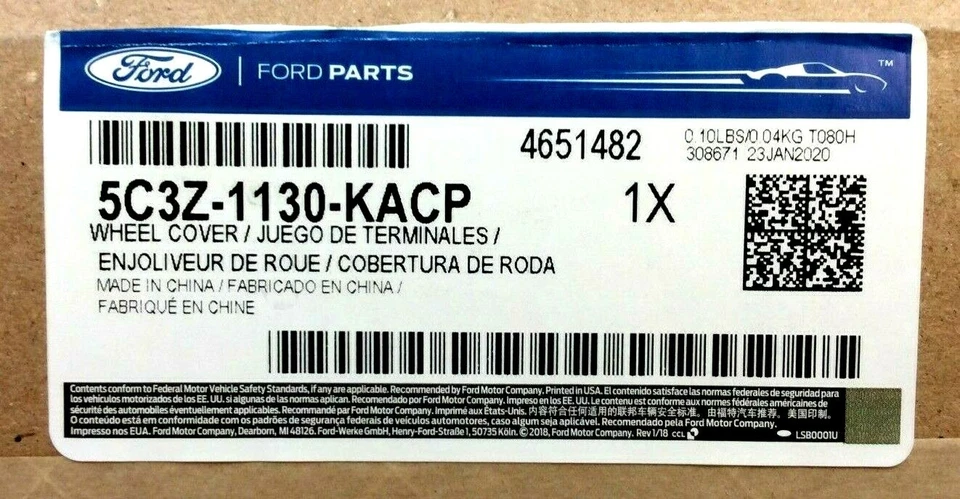 Tapacubos cubierta central cromada Ford F250 F350 Super Duty 2005-2016 nuevo OEM Foto 4 de 4