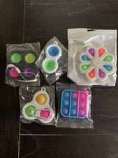Popit and Fidget Spinners 5 Pack