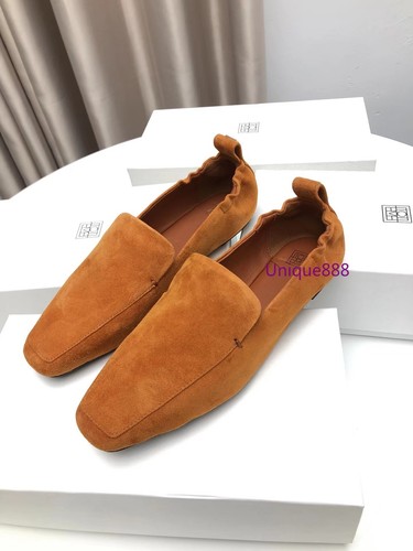 Toteme Mujer Cuero Suave Suave Elástico Tacones Planos Tirar Mocasines Zapatos Informales - Imagen 21 de 23