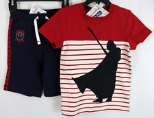 Hanna Andersson Star Wars Set Shirt Shorts Red Size 100 4 New